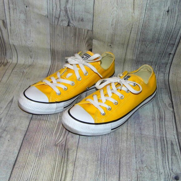 CONVERSE Chuck Taylor All Star OX Lemon Chrome Sneakers Womens Size 8.5 - Picture 3 of 7
